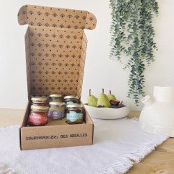 Coffret Découverte: pots de miel BIO 40g FAROUCHE - miel doré authentique